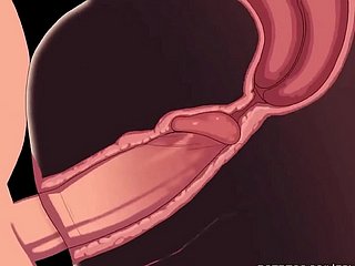 Hentai нецензурная анимация - горячая блондинка имеет большой оргазм с спазмами
