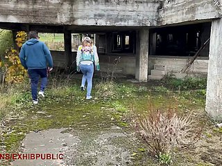 Dishearten vera ragazza amatoriale fa sesso back pubblico underbrush un tagger, mi viene su di me