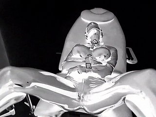 Latex Catsuit, Wishy-washy gutless Rubber, Seks Kulit - Kerusi Perubatan.Inversed.11Deadface