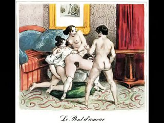 Erotik Biedermeier Çelik Gravürler - Johann Nepomunk Geiger