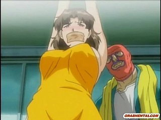 Subjection hentai con hocico se apretó bigboobs
